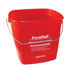 6 Qt. Utility Pail Red "Sanitizing"