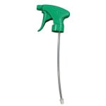 Contour Trigger sprayer with 8 1/8" Dip Tube, Green, 250 per CS