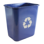 28-Qt. Recycle Blue Soft Side Waste basket