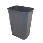 41 Qt. Plastic Pinch'm Wastebasket  Gray