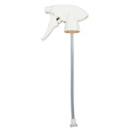 Standard Trigger Sprayer with 8 1/8" Dip Tube, White/White, 200 per CS