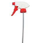 Standard Trigger Sprayer with 9 7/8" Dip Tube, Red/White, 200 per CS