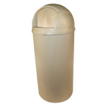 Bullet 21 Gal. Plastic Indoor/Outdoor Receptacle