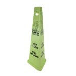 """Wet Floor"" English/Spanish 3-Sided Safety Sign