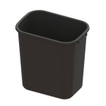 28 Quart. Soft Side Waste Basket Color Black