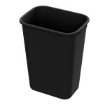 41 Qt. Waste Basket Black