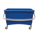 Microfiber Bucket/Strainer Combo with wheels, 6 gallon, blue, 1 per CS