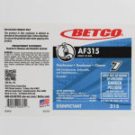 Betco AF315 End User Label Only