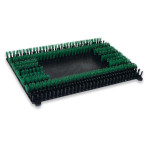 Malish Sonic Grit Scrub Brush 14" x 20" Green