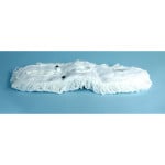 Finish Flat Head 5"x18" White Nylon Yarn, White Backing 12/cs