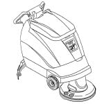 Manual Minuteman 200X Brush Drive Electric Scrubbe