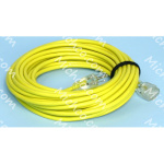 Cord, Extension, With Wrap, 16/3 SJTW, 50'LONG, Yellow
