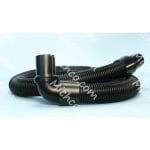 Hose, Vacuum, 1.5"X 54" Long, Black, Crushproof, Anti-Static, W/Swivel Elbow
