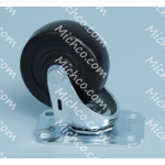 Caster, Swivel, 3.0-Dia. 1.3-Wide, 4 Hole