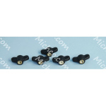 KNOB WING M6 FEMALE 5 PCS SET
