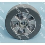 Wheel, Scrubber, 198mm, W/ Bearing
