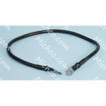 Cable, 06GA 24.0-Long Black .25RING / .31R