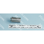 25mm OD X 1.81" L Pivot Axle Stainless Steel
