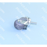 Caster, Swivel, 50mm Dia., M10 X 30, Clear