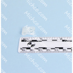 Clamp, Loop, For 1/8" OD, White Nylon