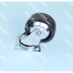 Caster, Swivel, 5.0-Dia. 2.0-Wide, 4 Hole, Gallon