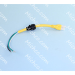 Power Cord Pigtail - Yellow