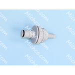 COUPLER, PNL MNT, 1/4 BARB,GRY