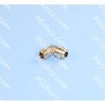 Fitting, 1/4" Mnpt X 3/8" Mjic, 90 Elbow, Brass