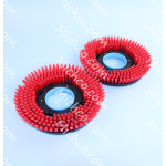 Brush, Hard, Red, 9.0 (XL Qty 2