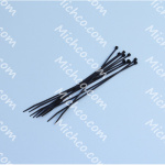 Tie Cable 2.5X200 Black 10 Pieces
