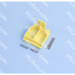 LATCH WITH SPRING AND PIN, ZINC YELLOW
