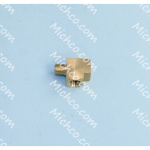 Fitting, Tee, 1/8" Mnpt X 1/8" Fnpt X 1/8" Fnpt, Brass