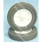 Wheel, 8.0-Dia. 1.75-Wide, White / Gray Tread