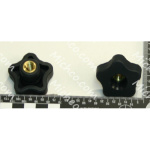 Knob, Star, 1.50-Dia. 5EAR, .31-18 Thru