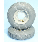 Tire Assembly, Pneumatic, Grey, 2.8/2.5-04 2