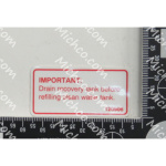 Label, Warning (IMPORTANT-DRAI