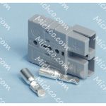 Connector, SB50, Gray, #6, W/ Lugs