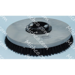 Brush Assembly, Disk, Scrub, 17.0"-Dia., Polypropylene