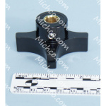 Knob, Star, 2.25-Dia. 1.1-Long , 4EAR, 0.38