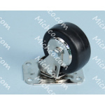 Caster, Swivel, 3.0-Dia. 1.3-Wide, 4 Hole