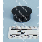Plug, Hole, Round, 0.88-Dia., Black