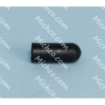 Cap, Rubber, 0.38ID 1.00-Long Black