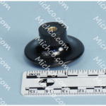 Knob, Round, 1.50-Dia. 0.88-Long, 10-32, Pull