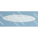 Label, Logo, 10.4-Long White / Clear (TENNANT