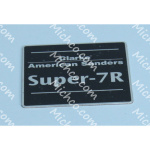 Platename Super 7R* No Longer Available - Use New Part AS014300