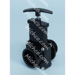 Drain Gate Valve Black 1-1/2 M