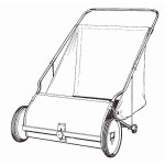 Manual Parker SL-10 25 inch Lawn Sweeper