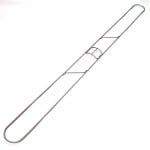 72" x 5" Wide Wire Dust Mop Frame Only Clip On Style Handle