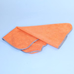 Detroit Garage Works Micro Fiber 16" x 16" Sewn Orange Towel