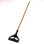 Wet Mop Stirrup Style Wood Mop Handle 15/16"x 60" Clamp Style